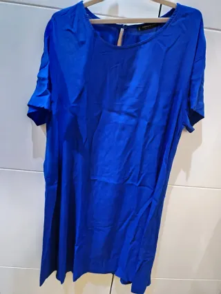 Vestido azul Mango talla M