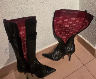 Botas XTI Talla 38 Negro/verde