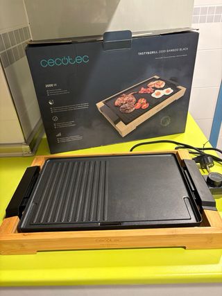 cecotec tasty&grill 2000 bamboo black