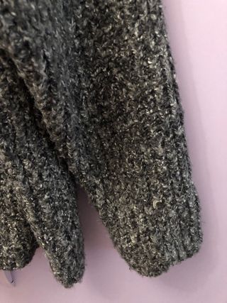 Jersey Zara Oversize Cuello Alto Gris