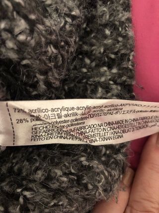 Jersey Zara Oversize Cuello Alto Gris