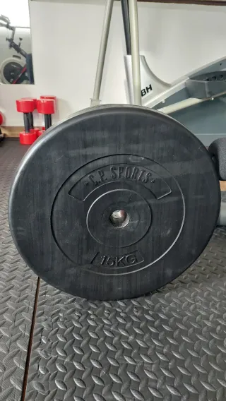 Disco pesas caucho 15kg