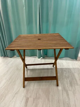 Mesa plegable madera jardín/casa