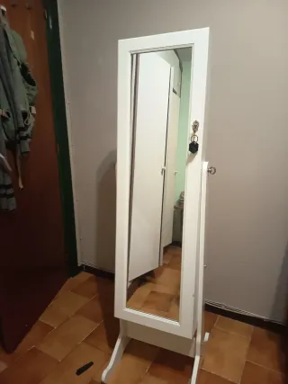 Espejo Joyero Blanco