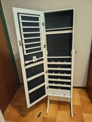 Espejo Joyero Blanco