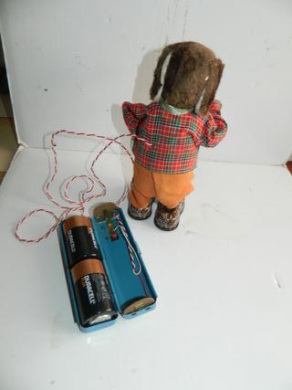 Pupazzo cane fumatore in latta Made in Japan