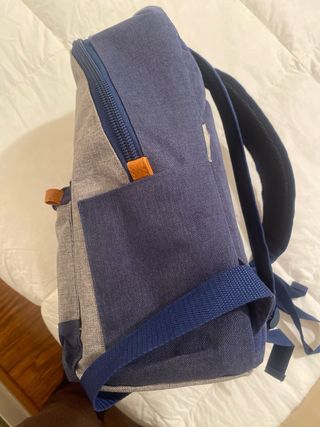 Mochila Privata Gris y Azul