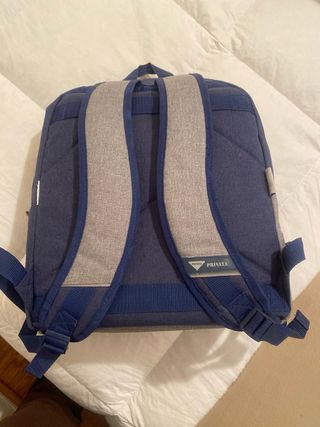 Mochila Privata Gris y Azul