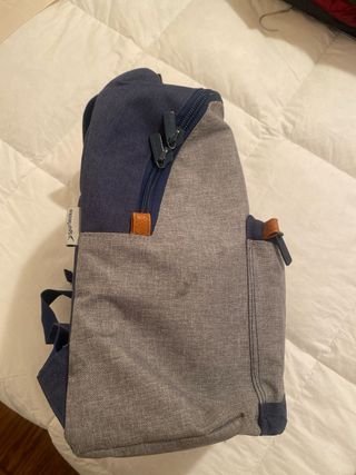 Mochila Privata Gris y Azul