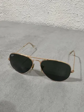 Gafas Ray-Ban Aviator Dorado y Negro 55[]14 135