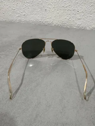 Gafas Ray-Ban Aviator Dorado y Negro 55[]14 135