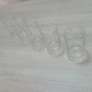 Confezione da 5 tazze da birra in vetro