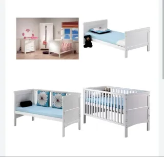 Maxi Cuna Modelo Santiago Madera 70x140