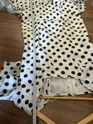 Traje Flamenca Lunares Blanco y Negro