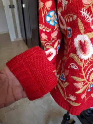 Jersey Rojo Bordado Tintoretto Talla M