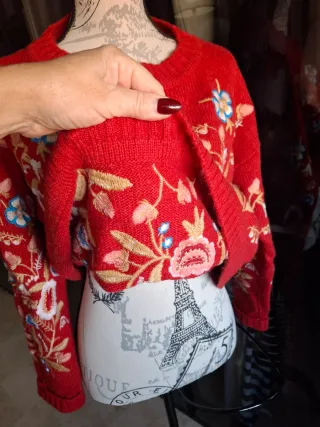 Jersey Rojo Bordado Tintoretto Talla M