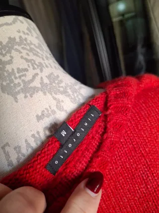 Jersey Rojo Bordado Tintoretto Talla M