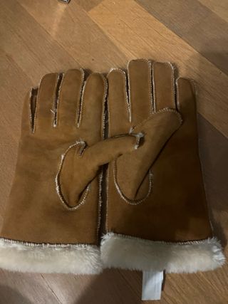 Guantes de piel ante forrados
