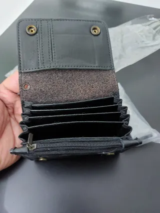 cartera Monedero con Cadena, cuero