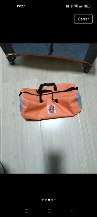 Parque Cuna Viaje Muñecas Naranja