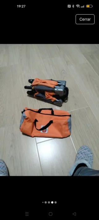 Parque Cuna Viaje Muñecas Naranja