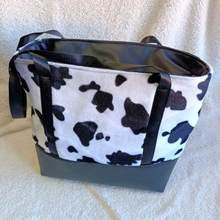 Bolso Tote Estampado Vaca Polipiel