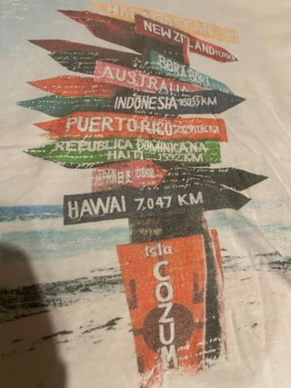 Camiseta XL Estampado Carteles Viaje