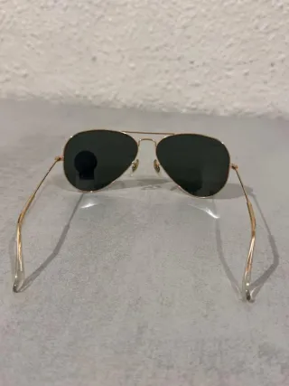 Gafas Ray-Ban Aviator Dorado y Negro 58[]14 135