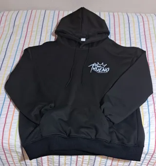 Sudadera Negra con Capucha Trueno