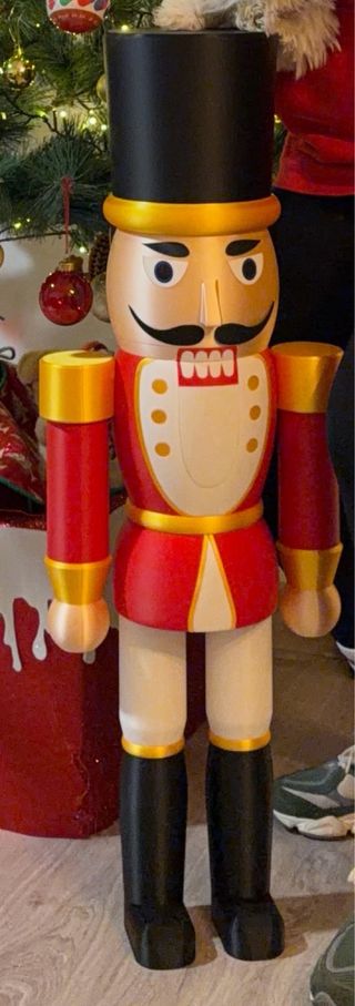 Cascanueces 3D Navidad 1m