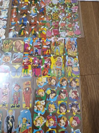 Lote cromos troquelados vintage