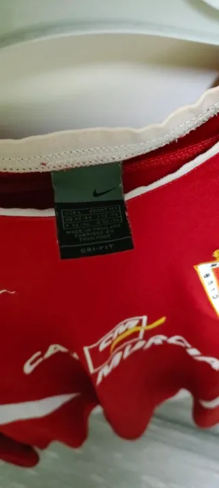 Camiseta Murcia Roja 2003 Nike Talla L Alfonso 27
