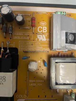 Placa Main, Fuente de Alimentación Samsung 40" y +