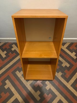 Estantería de madera 2 cubos