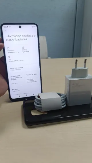 Xiaomi Redmi Note 9 Pro + Cargador 67W