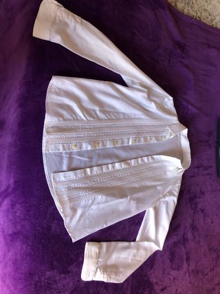 Traje de comunión niño azul marino y blanco