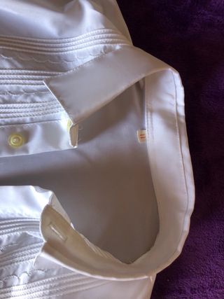 Traje de comunión niño azul marino y blanco