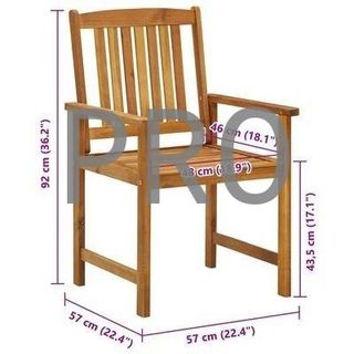 4 Sedie da giardino in legno