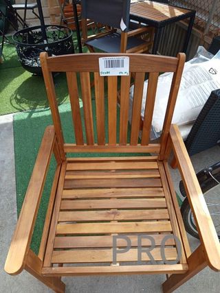 4 Sedie da giardino in legno