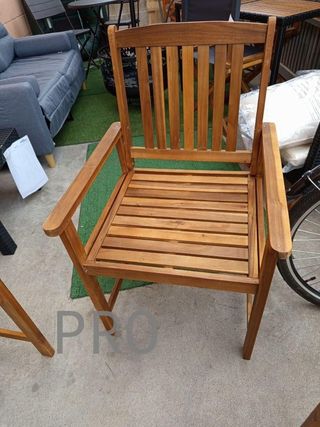 4 Sedie da giardino in legno