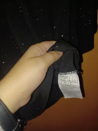 Top fiesta negro brillante Pimkie T. Única