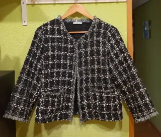 Chaqueta tweed de mujer talla L NUEVA