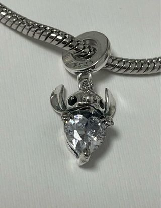 Colgante Corazón Stitch Plata 925