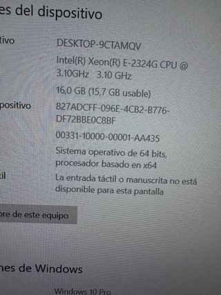 Servidor pc  Fujitsu TX1310 m5 nuevo