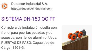 Rodamientos Ducasse DN 150