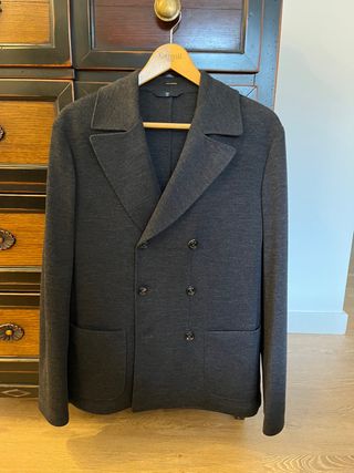 Americana punto Massimo Dutti Gris