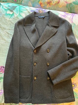 Americana punto Massimo Dutti Gris