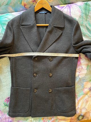 Americana punto Massimo Dutti Gris