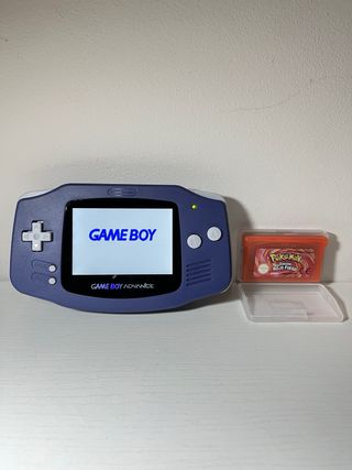 Game Boy Advance IPS V5 + Rojo Fuego NO original