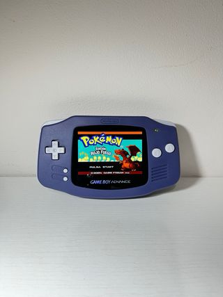 Game Boy Advance IPS V5 + Rojo Fuego NO original
